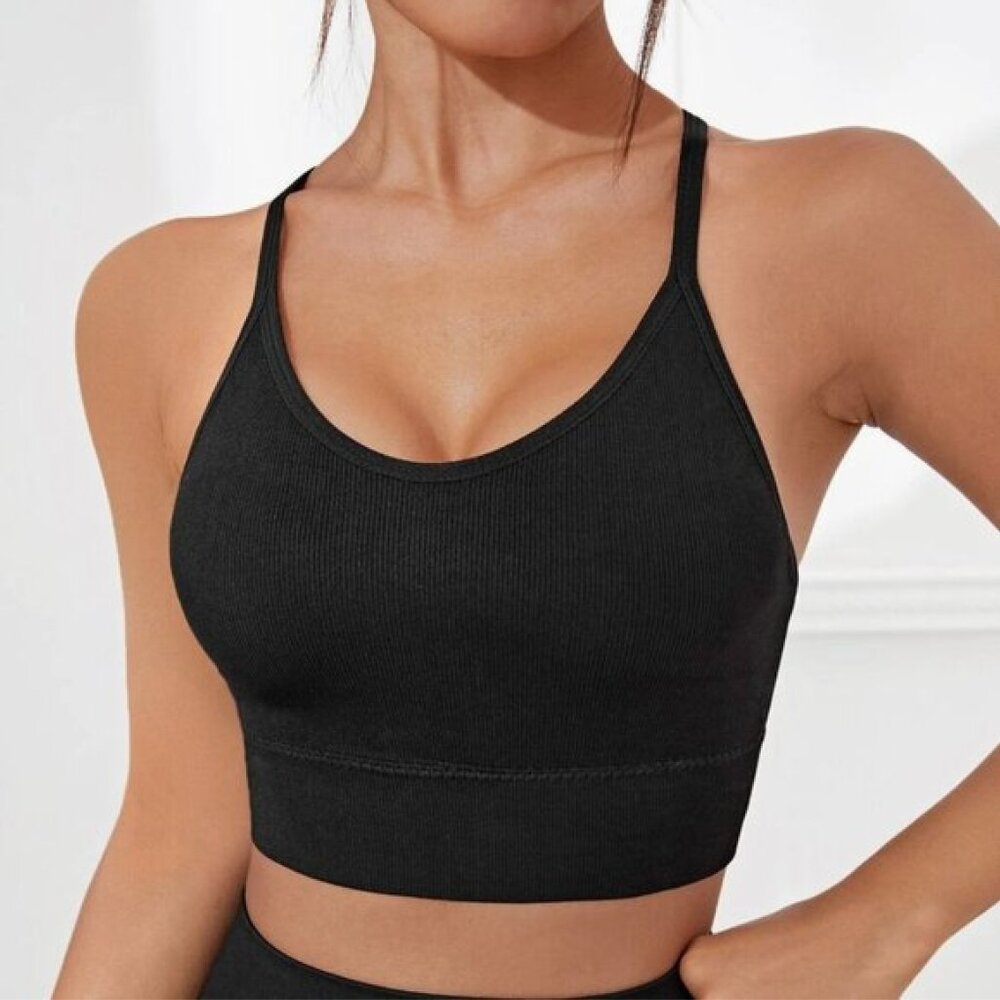 Yoga Sxy Criss Cross Backless Sports Bra S